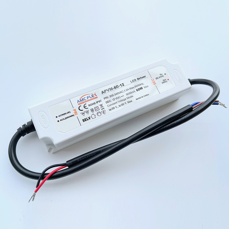 60W 12V 5A Waterproof LED Power Supply constant voltage