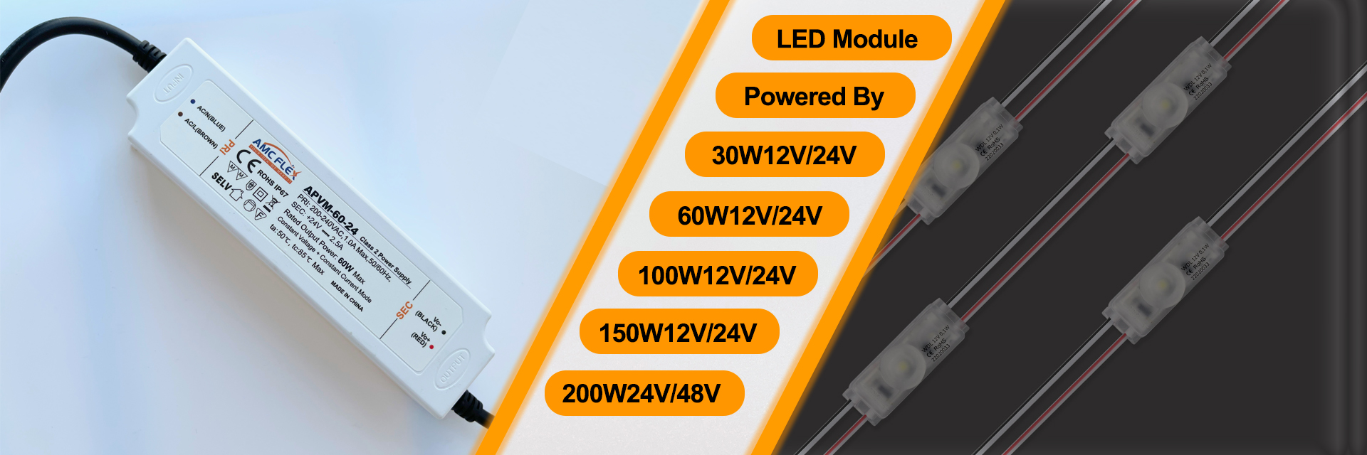 Class II LED Power Supply -AMC FLEX