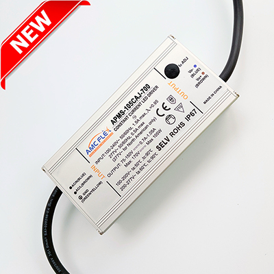 105W 700mA 75-150VDC Current-Adjustable LED Drivers IP67 Waterproof