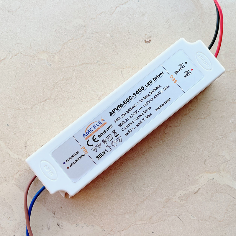 1400mA 21-42VDC 60W Built-in High IP65 rated LED Driver Plastic