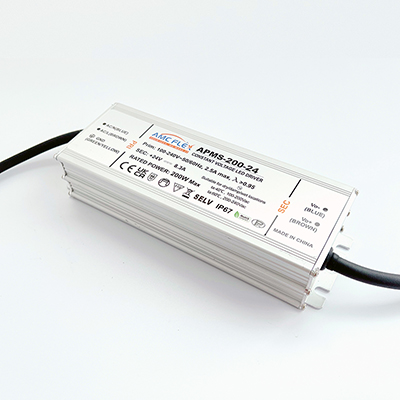 24V 8.3A LED Driver IP67 Waterproof PFC SELV Constant Voltage Power Supply