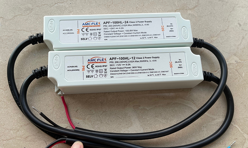 100W 12V CLASS 2 LED Driver IP67 Waterproof built-in PFC